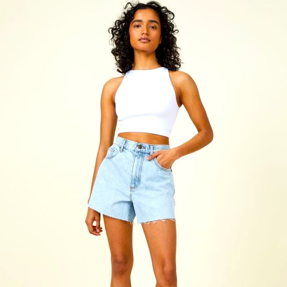 Cotton On Women High‎  A Line Distressed Shorts Size 8 061